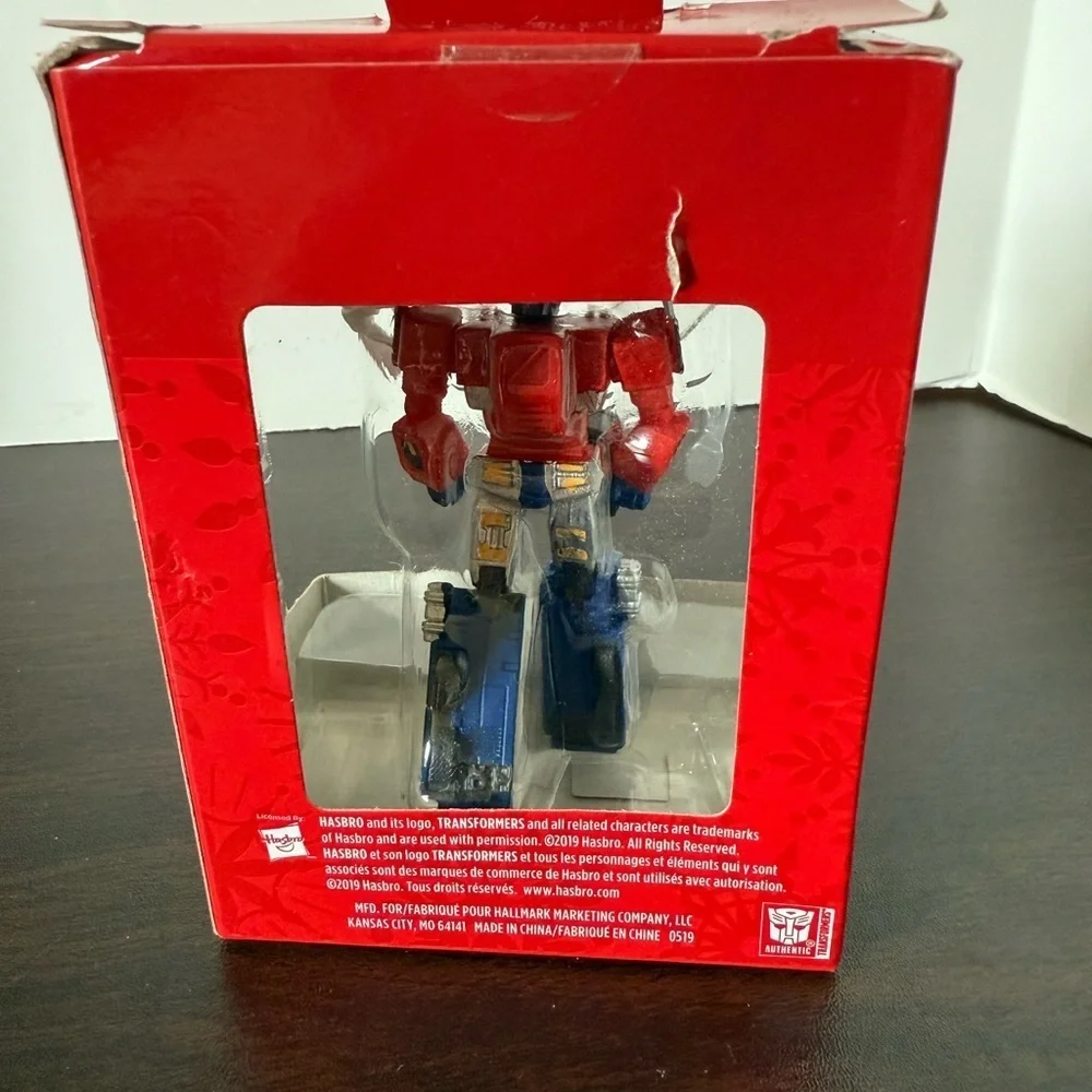 Hallmark Transformers Optimus Prime Ornament - Red, Blue, Silver